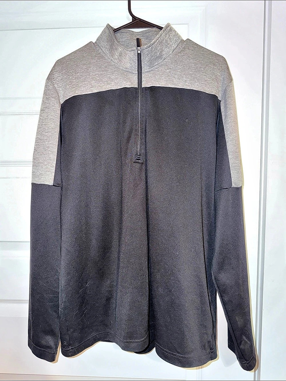 adidas Primegreen Colorblock Quarter-Zip Pullover Men's Color Block Large